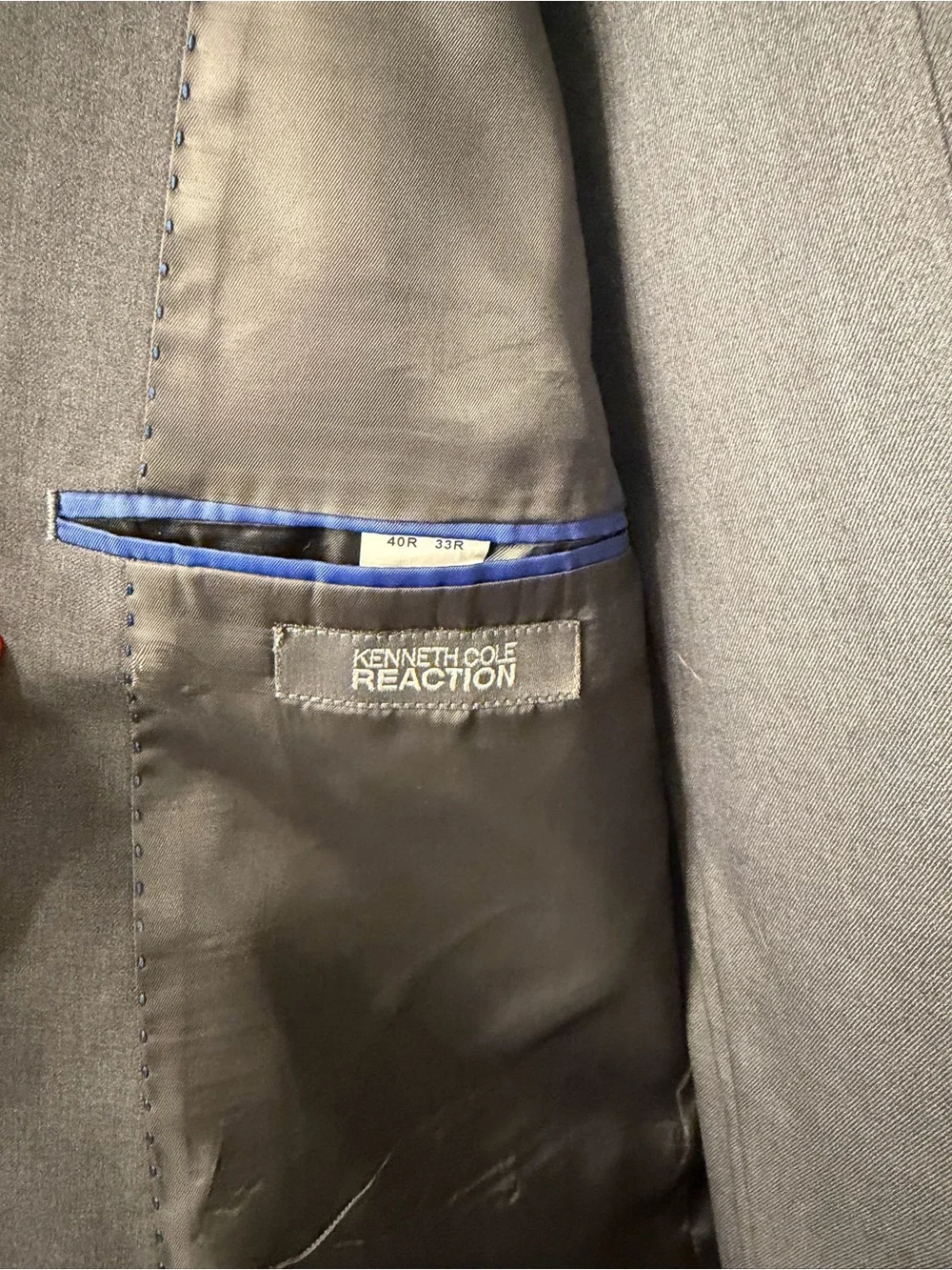 Gray Kenneth Cole Men's Gray Two-Piece Suit - Modern Fit